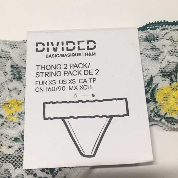 H&M 2 pack of lace thong panties - Picture 3 of 5